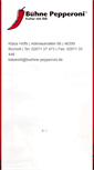 Mobile Screenshot of buehne-pepperoni.de