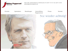 Tablet Screenshot of buehne-pepperoni.de